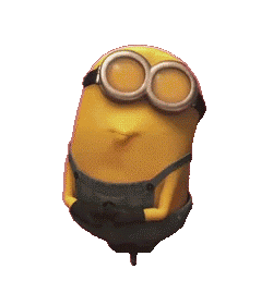 Transparent Minion reaction GIF created with GIF Background Remover